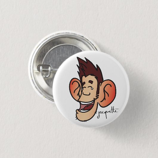 Veränderung lachendes jacquette button (Vorne & Hinten)