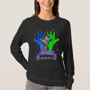 Veränderung lebt eine Sitzung zu einer Zeit Autism T-Shirt