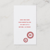 Veränderung, Mode, Visitenkarte (Rückseite)