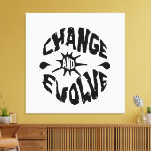 VERÄNDERUNG UND ENTWICKLUNG LEINWANDDRUCK (Insitu (Wohnzimmer))