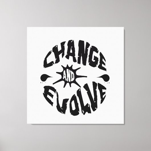 VERÄNDERUNG UND ENTWICKLUNG LEINWANDDRUCK (Vorderseite)