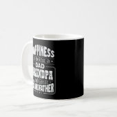 Veränderung Vater & Opa, Glück Großvater Kaffeetasse (Vorderseite Links)