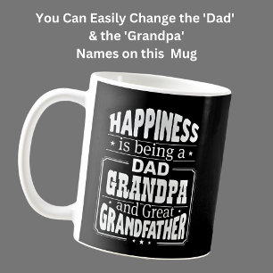 Veränderung Vater & Opa, Glück Großvater Kaffeetasse