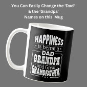 Veränderung Vater & Opa, Glück Großvater Kaffeetasse