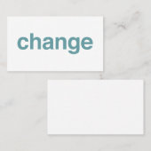 Veränderung Visitenkarte (Vorne/Hinten)