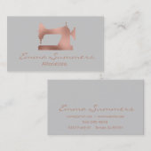 Veränderungen der Nähmaschine von Rose Visitenkarte (Vorne/Hinten)