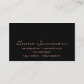 Veränderungen der Nähte an der Rose Visitenkarte (Rückseite)