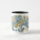 Verangled Aestetic Birds TWArt 12-Erdtöne Tasse (Zentrum)