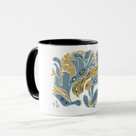 Verangled Aestetic Birds TWArt 12-Erdtöne Tasse