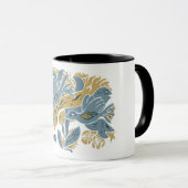 Verangled Aestetic Birds TWArt 12-Erdtöne Tasse (VorderseiteRechts)