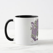 Verangled Aestetic Birds TWArt 12-lila Tasse (Links)