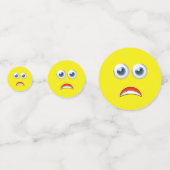 verängstigt Emoji Konfetti (Rückseiten)
