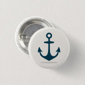 Verankern Sie klein, 1 ¼ Zoll-runder Knopf Button (Vorne & Hinten)