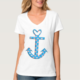 Verankern Sie mit Herz-T - Shirt