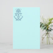 Verankert Briefpapier (Stehend Vorderseite)