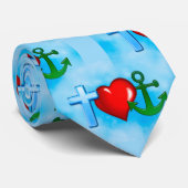 verankert durch Jesus mens Nackenschwelle Krawatte (Gerollt)