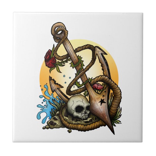 verankert fliese (Vorderseite)