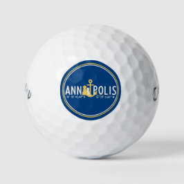 Verankert in Annapolis Dog Golf Balls Set Golfball