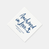 verankert in Liebe Beach Schönheits-Hochzeit Serviette (Ecke)