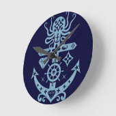verankert runde wanduhr (Winkel)