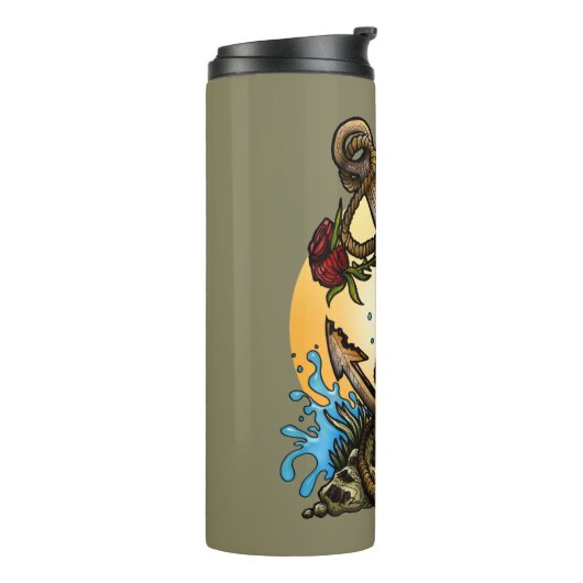 verankert thermosbecher (Nach links gedreht)