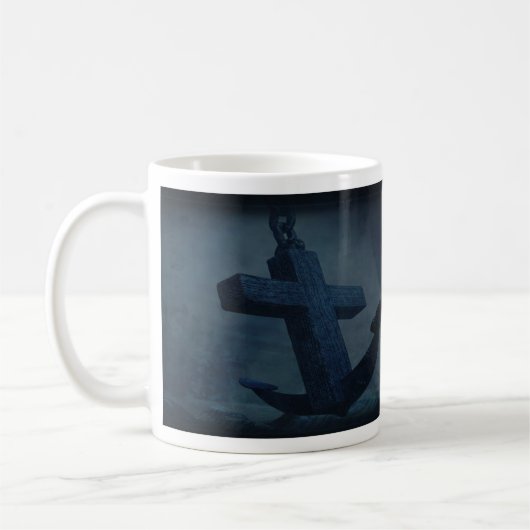 Verankerte Kaffee-Tasse Kaffeetasse (Links)