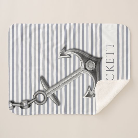 verankerte Streifen Sherpadecke (Vorderseite (Horizontal))