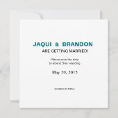 Verankerung auf Streifen Save the Date | aquamarin (Rückseite)