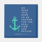 Verankerung des Souls (Hebräer 6:19) Magnet (Vorne)