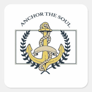Verankerung des Souls Quadratischer Aufkleber