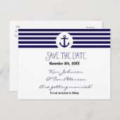 Verankerungseckkarte Save the Date Ankündigungspostkarte (Vorne/Hinten)