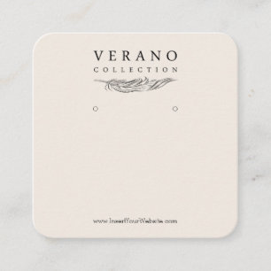 Verano Earring Quadratische Visitenkarte
