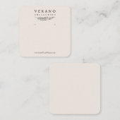 Verano Earring Quadratische Visitenkarte (Vorne/Hinten)