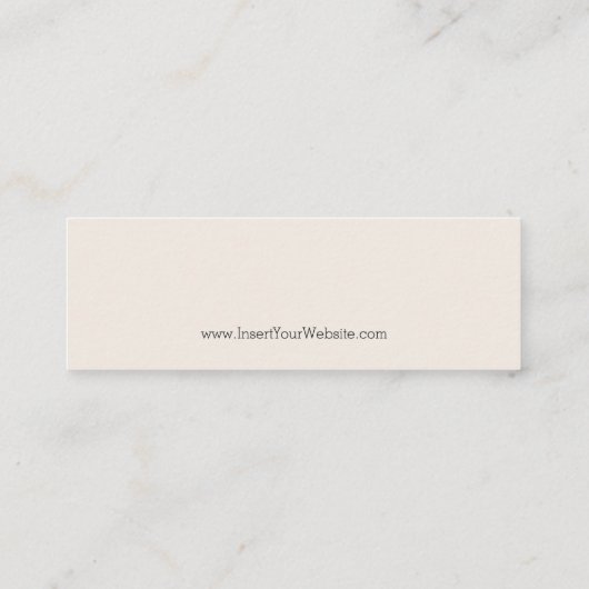 Verano Mini Earring Horizontal Mini Visitenkarte (Rückseite)