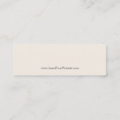 Verano Mini Earring Horizontal Visitenkarte (Rückseite)