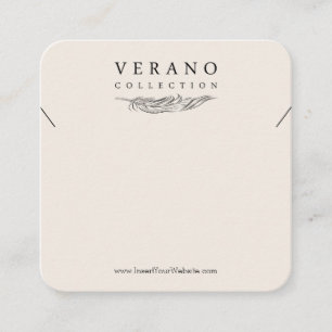 Verano Necklace Quadratische Visitenkarte