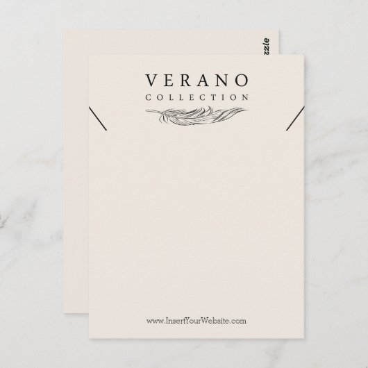 Verano XL Necklace Vertikal Postkarte (Vorne/Hinten)