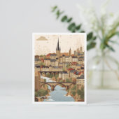 Veranschaulichung der City Art Travel Place Postkarte (Stehend Vorderseite)