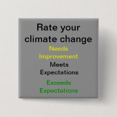 Veranschlagen Sie Ihren Klimawandel Button (Vorderseite)