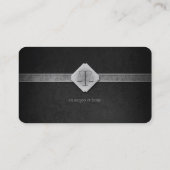 VERANSTALTER AUF RECHT | Elegante Black Business C Visitenkarte (Rückseite)