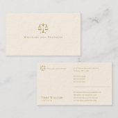 VERANSTALTER AUF RECHT | Eleganter Klassiker Golde Visitenkarte (Vorne/Hinten)