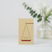 VERANSTALTER AUF RECHT | Modern Visitenkarte (Stehend Vorderseite)