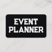 Veranstalter: Eventplaner Visitenkarte (Vorderseite)