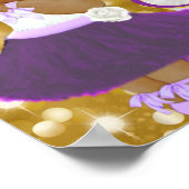 Veranstaltung "African Princess Lila & Gold|Royal  Poster (Ecke)