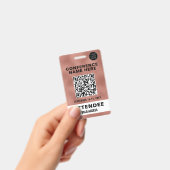 Veranstaltung der Gold QR Code Rose Ausweis (Handheld)
