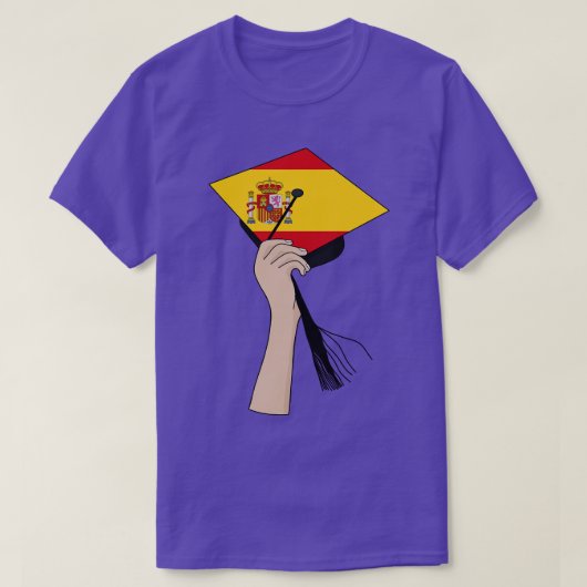 Veranstaltung der Square Academic Cap Spanien T-Shirt (Design vorne)