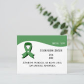 Veranstaltung "Green Awareness Ribbon" Postkarte (Stehend Vorderseite)