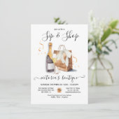 Veranstaltung "Holiday Sip and Shop Boutique Store Einladung (Stehend Vorderseite)