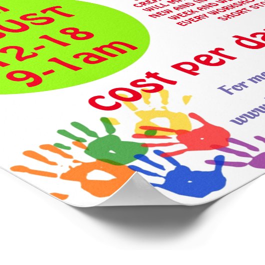 Veranstaltung im Art Club Poster (Ecke)