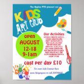 Veranstaltung im Art Club Poster (Vorne)